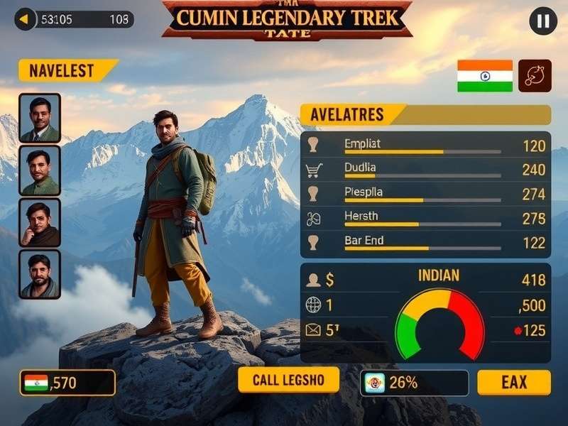 Cumin Legendary Trek Indian player statistics chart
